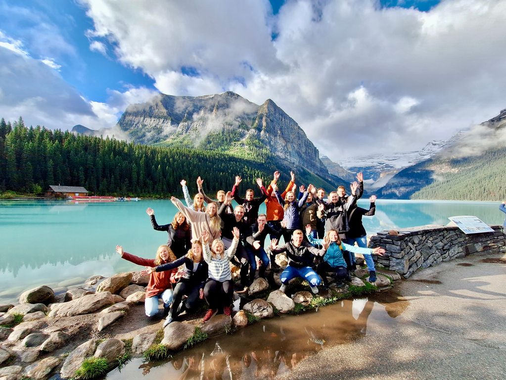 Groepsfoto Banff National Park